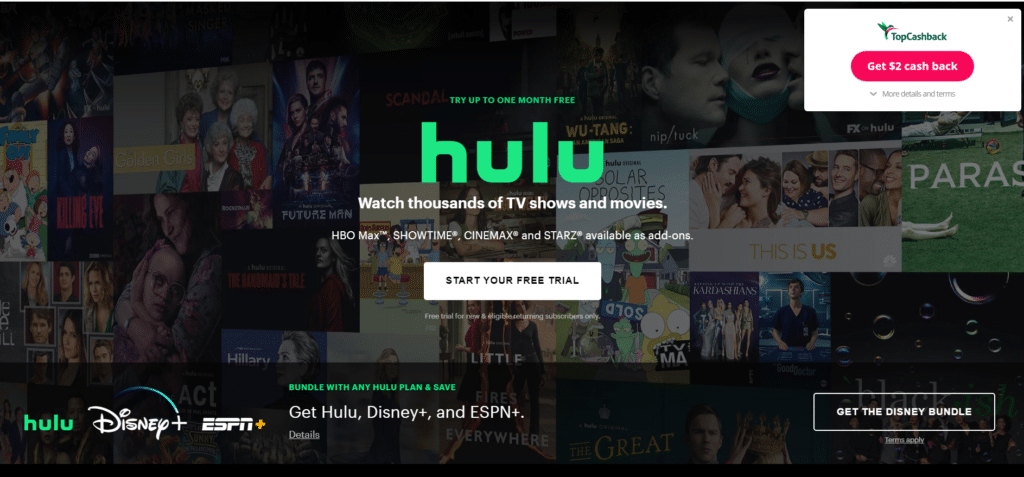 hulu-topcashback